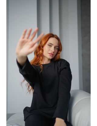 Картинка Лонгслів чорний